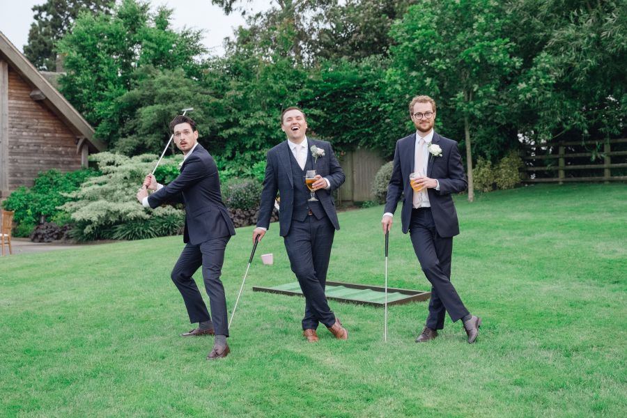 Wedding Games for Guests 19 Crazy golf course set up as a wedding lawn game for guests