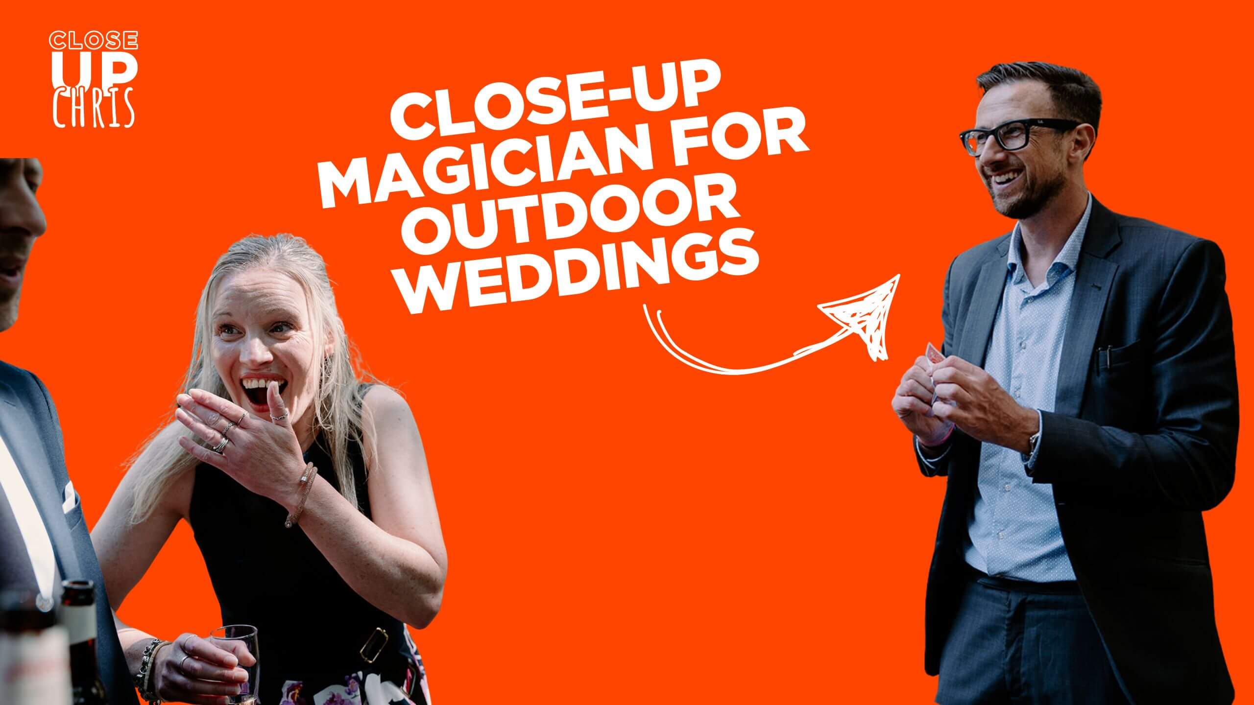 Close up Magician for Outdoor Weddings 1