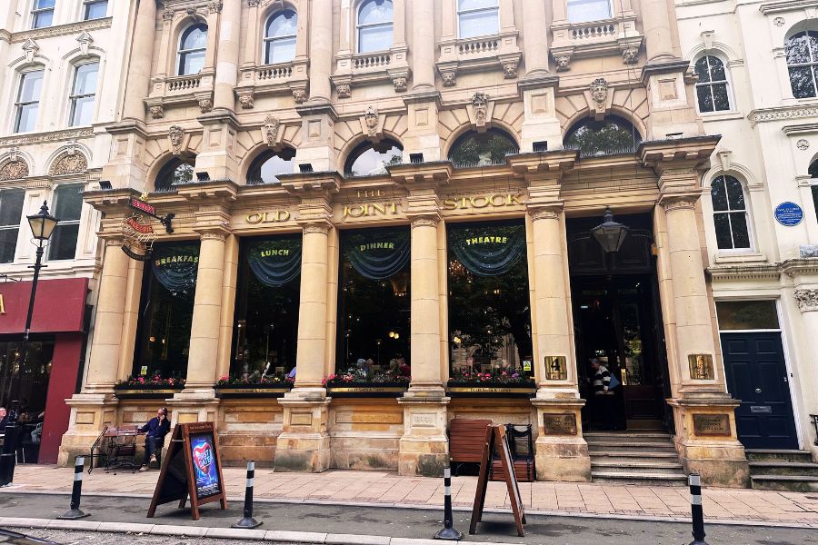The Old Joint Stock pub and theatre venue Birmingham Christmas party