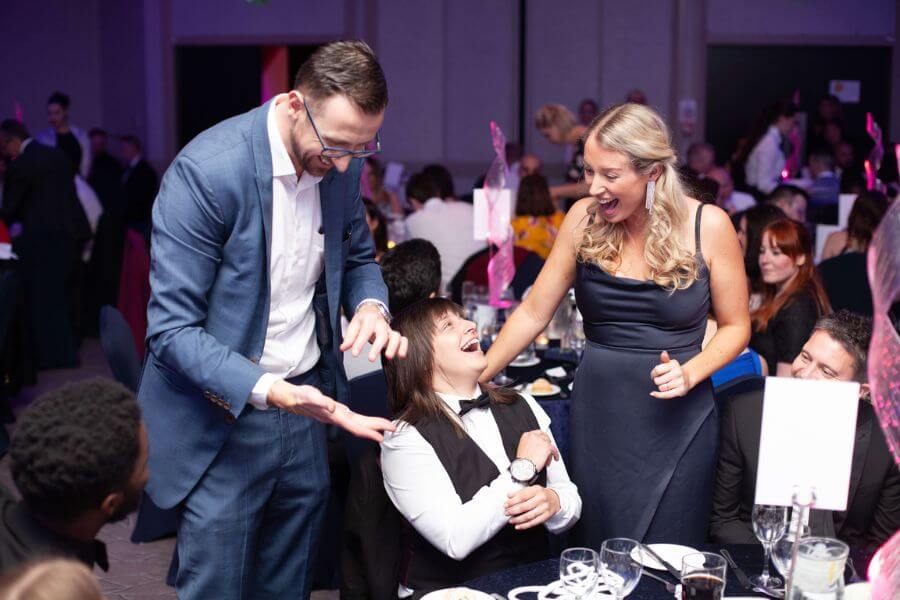 After dinner magician entertaining guests at a corporate awards night