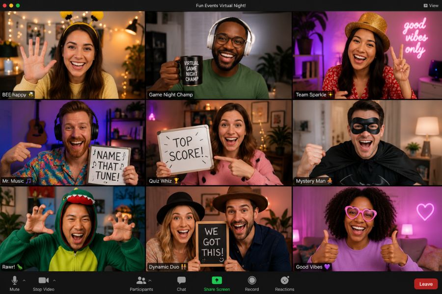 Close-up magic adapted for a virtual format