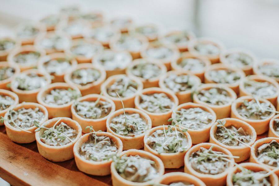 free food at a wedding!