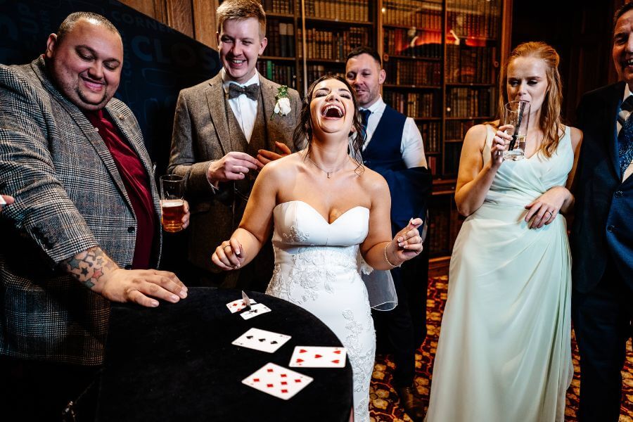 funny entertainment at reception