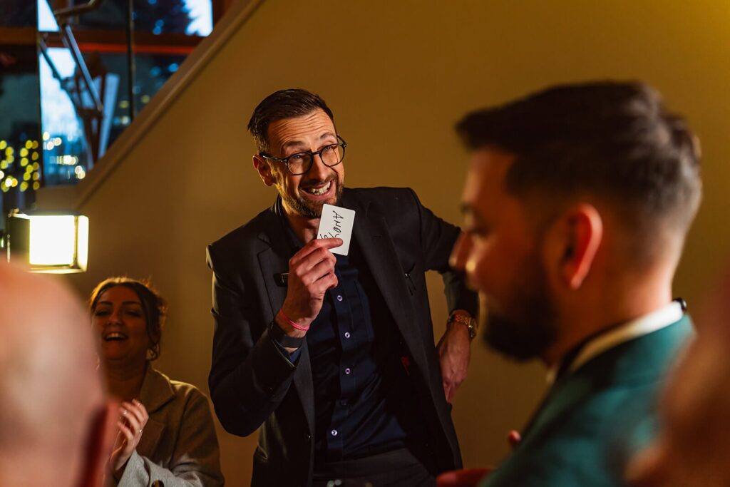 Mill Barns Magician3 Mill barns wedding entertainment