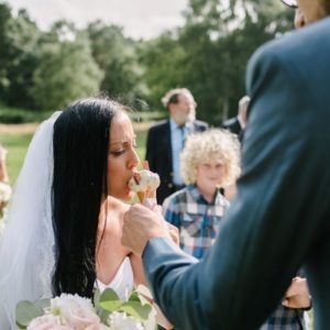 Summer wedding and ice cream
