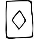 Close-up Russ 7 playing card