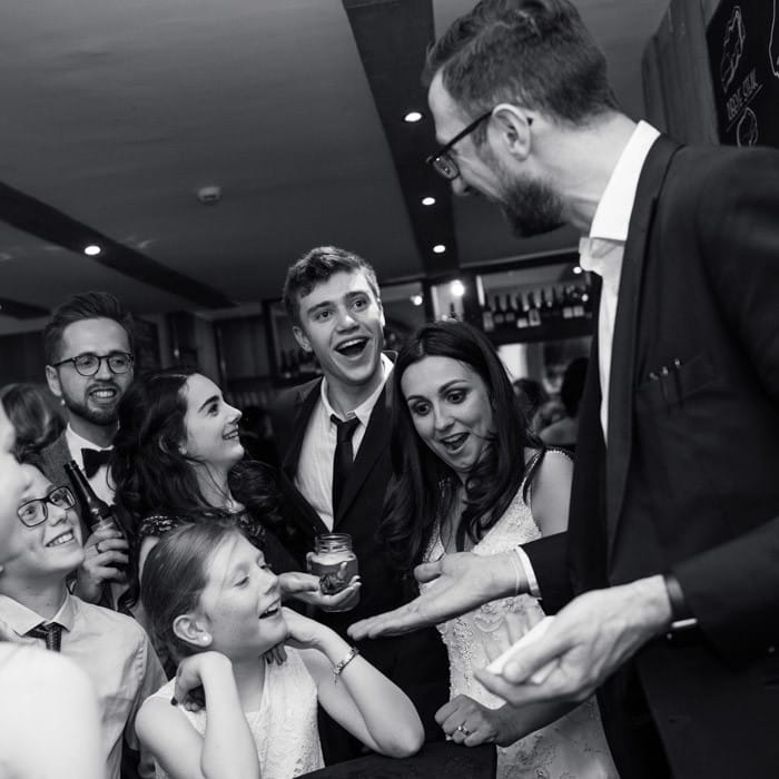 Chris Peskett wedding magician