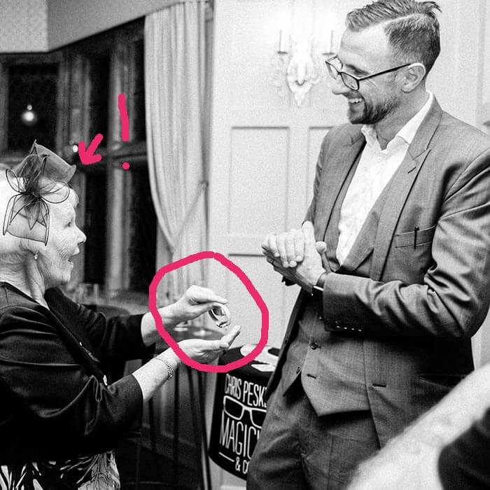 How to steal a watch 19 Magician revealing the watch hidden inside his wallet