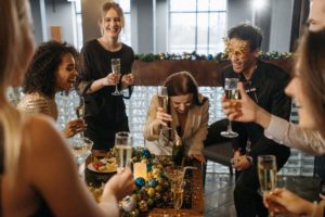 guests laughing guests laughing