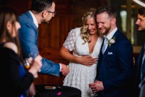 WEDDING TIMELINE 12 wedding magician performs for bride and groom