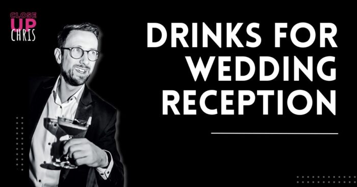 Drinks for wedding reception