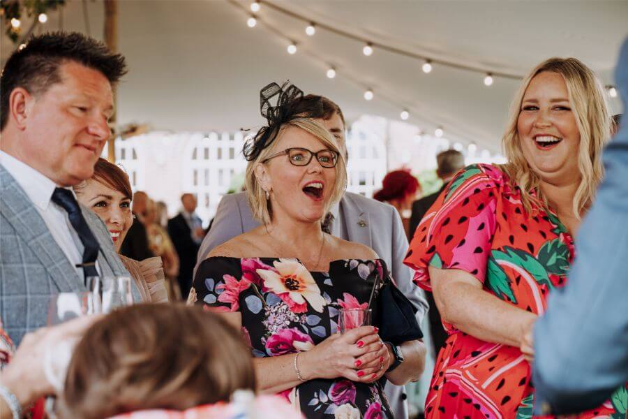 wedding guest at alrewas Hayes
