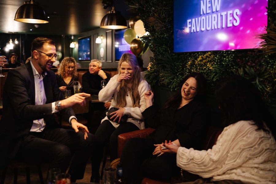 guests watching magician