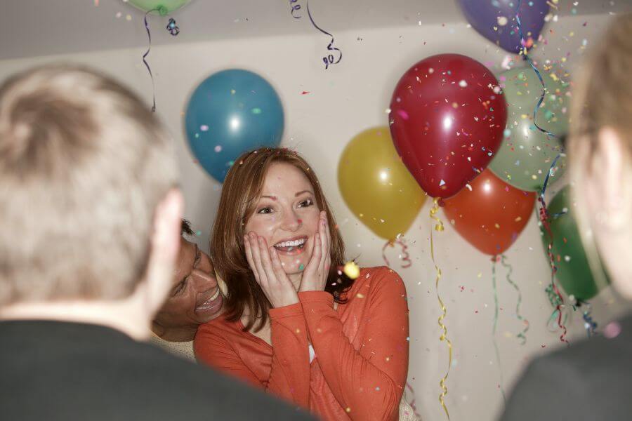 Surprise 50th birthday party reveal